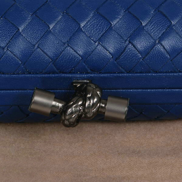 Bottega Veneta intrecciato calf leather clutch 11308 royalblue - Click Image to Close